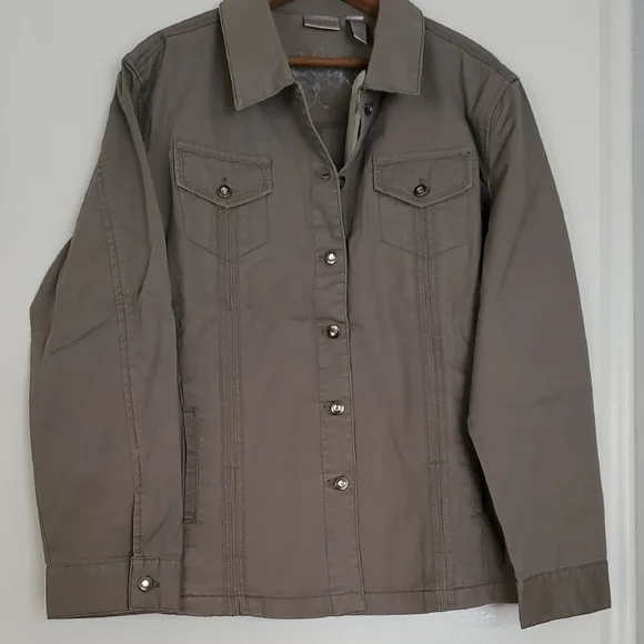 Chico's Chelsea Pacie Jacket Granite Size 3 - Picture 10 of 17